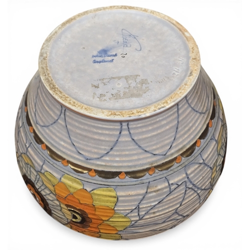 190 - A 1920's - 30's Charlotte Rhead Art Deco Bowl in original condition. H 20 cm approx.