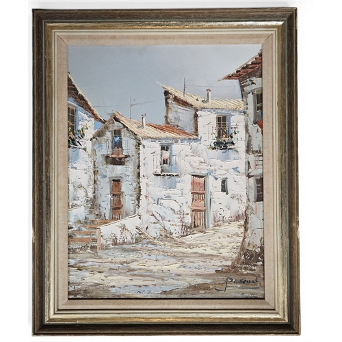 192 - A 20th Century Oil on Canvas of a Spanish scene signed LR. 44 x 34 cm approx.