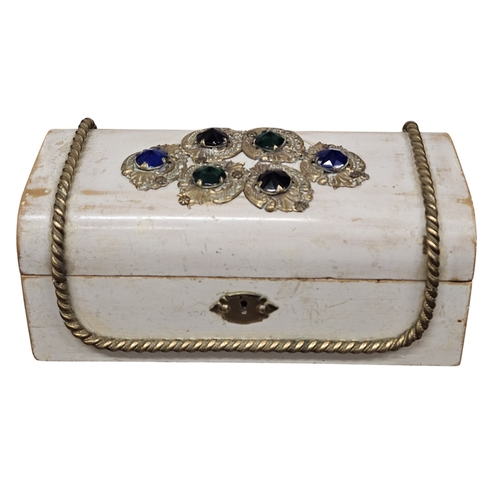 198 - A superb Howell and James Regent St London late 19th Century Jewellery Casket in original colour wit... 