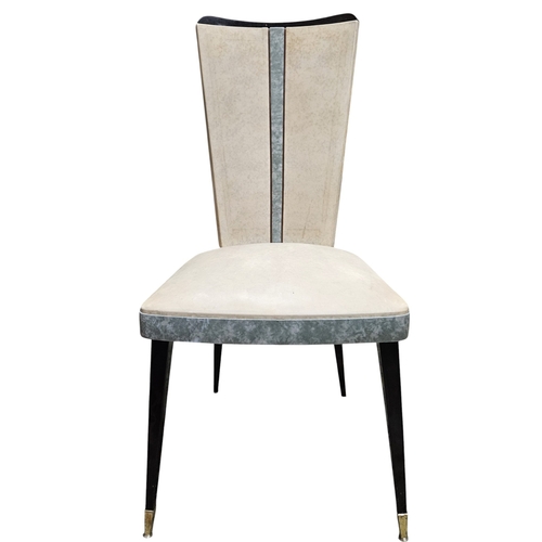 227 - A lovely set of six Retro Dining Chairs.
W 47 x SH 45 x BH 97 cm approx.