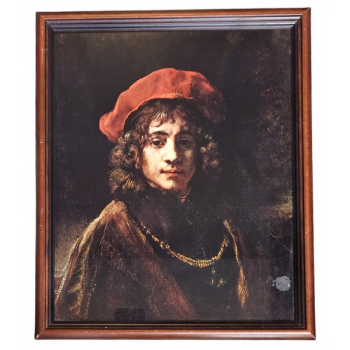 421 - A group of four colour Prints after the Dutch Masters. Well framed.