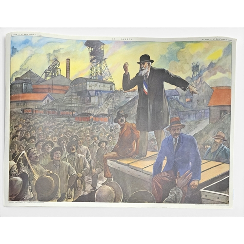 15 - Two early 20th Century hand coloured industrial Prints. 56 x 76 cm approx.