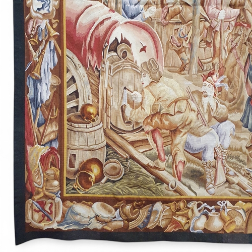 45 - A fantastic early to mid 20th Century French Tapestry of large proportions depicting 'After the hunt... 
