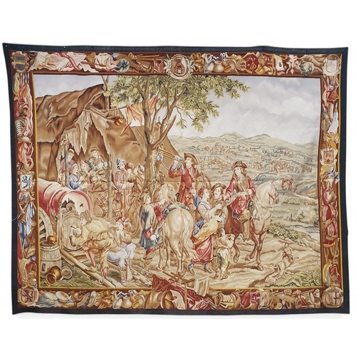 45 - A fantastic early to mid 20th Century French Tapestry of large proportions depicting 'After the hunt... 