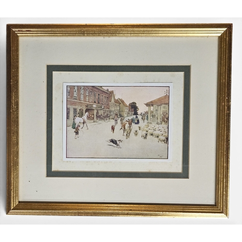 30 - After Cecil Alden. Three late 19th early 20th Century coloured Prints. 43 x 44 cm approx.