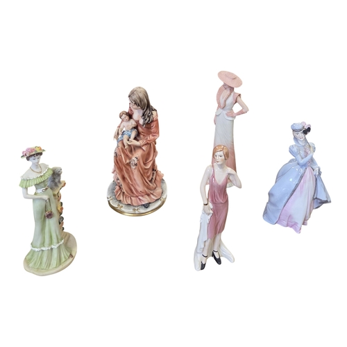 16 - A good quantity of Porcelain and other Figures to include Gobel, Royal Worcester, Wedgewood and Capo... 