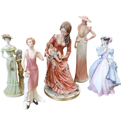 16 - A good quantity of Porcelain and other Figures to include Gobel, Royal Worcester, Wedgewood and Capo... 