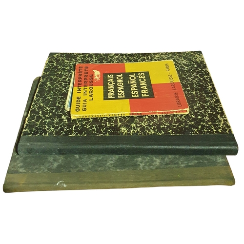 11 - A Group of Film Prop items include a leather letter rack, Books, note books , picture and letters et... 