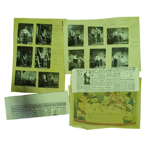 11 - A Group of Film Prop items include a leather letter rack, Books, note books , picture and letters et... 