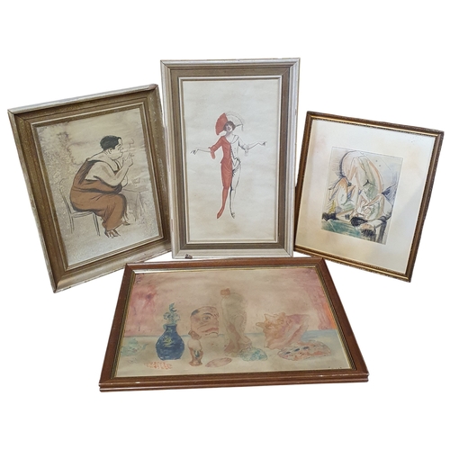 31 - A Quantity of framed prints and oleographs, various sizes, subjects and mediums. boxed in open toppe... 