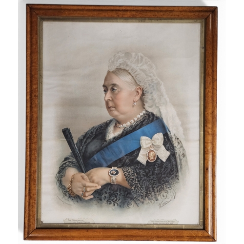 After Alfred Cook the Queens painter. A large original coloured Print ...