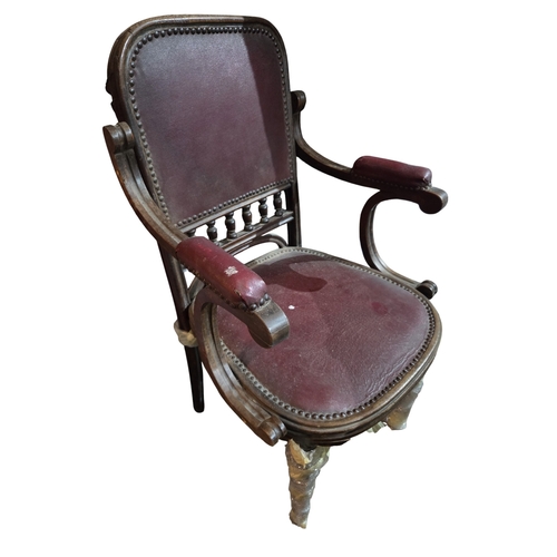 42 - A late 19th Century Bentwood style Armchair.