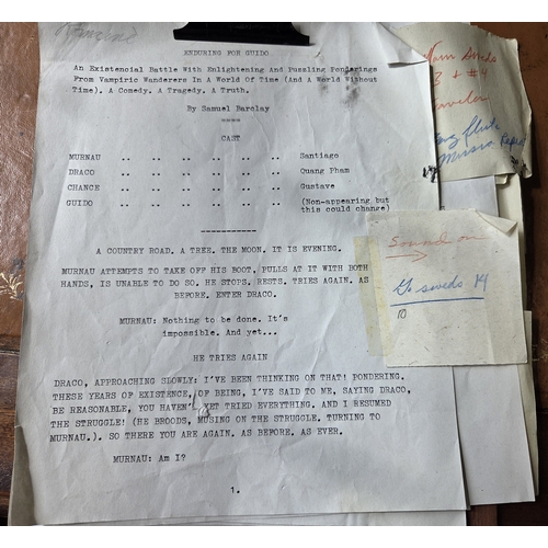 78 - A Script for The Enduring for Guido in 9 pages.