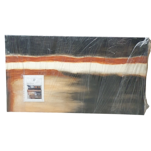 81 - Two very large unframed Oil on Canvas from the Sushi Bar. H 260 X 39 and H 86 x 150 cm approx.