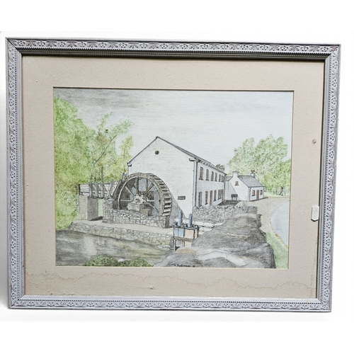 747 - Four framed Art, various artists, mediums and subjects.