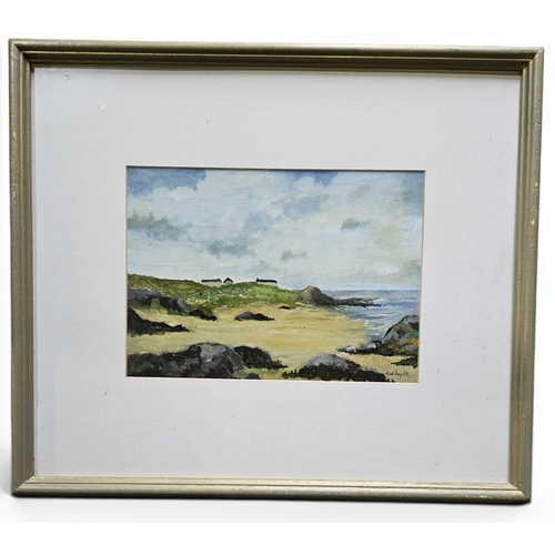 749 - A set of Five framed Oil on Boards by John Doyle of coastal scenes and rural Ireland. All signed and... 