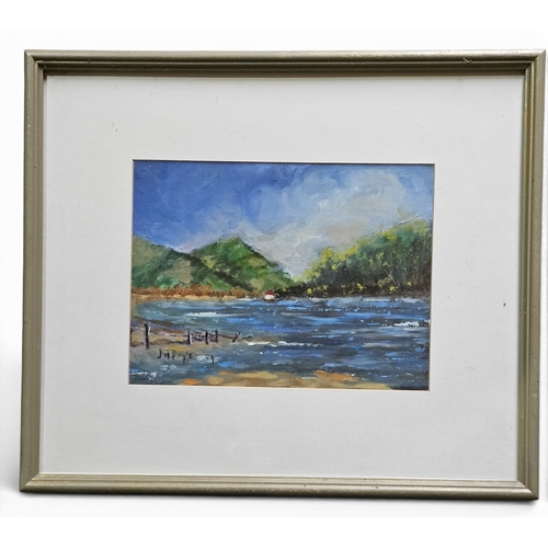 749 - A set of Five framed Oil on Boards by John Doyle of coastal scenes and rural Ireland. All signed and... 