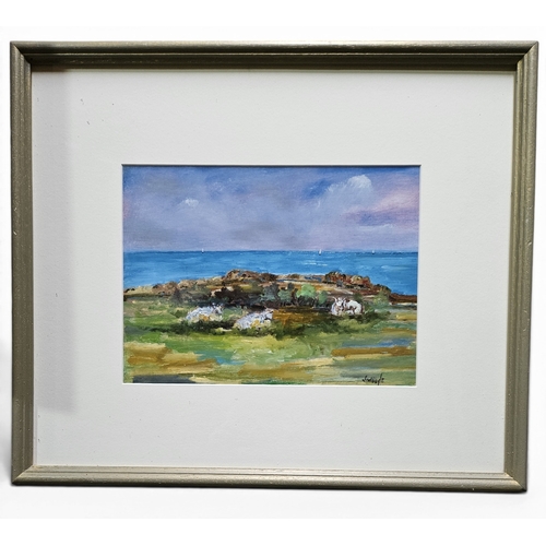 749 - A set of Five framed Oil on Boards by John Doyle of coastal scenes and rural Ireland. All signed and... 