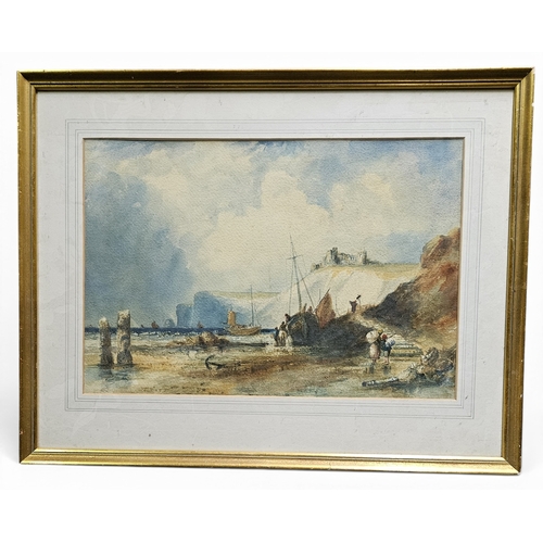 760 - A pair of 19th Century Watercolours of Coastal Scenes.