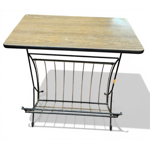 14 - A retro Magazine Rack. 
W 46 x H 49 cm approx.