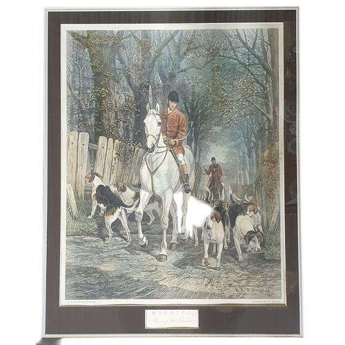 33 - A pair of 19th Century coloured Engravings 'Morning going to cover' and 'Evening Returning to the Ke... 
