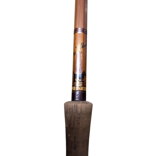 60 - A Sharpe's The Aberdeen 13′  Piece Impregnated fly rod #9 in bag.