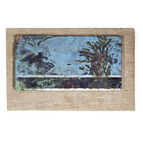 28 - A Putin. A 20th Century Oil On Card of a canal scene along with a 19th Century Oil of Sorrento and t... 