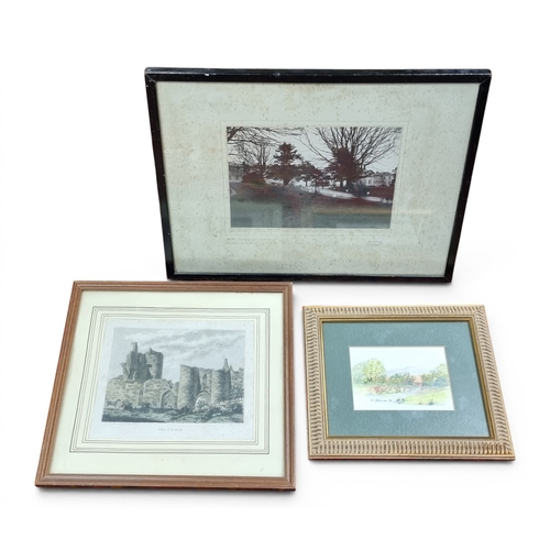 35 - An interesting quantity of Items to include an old photograph of St. Fintans Hospital in Portlaoise ... 