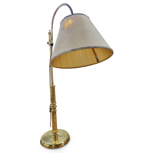 10 - A good Brass Desk Lamp. H 75 cm approx.
