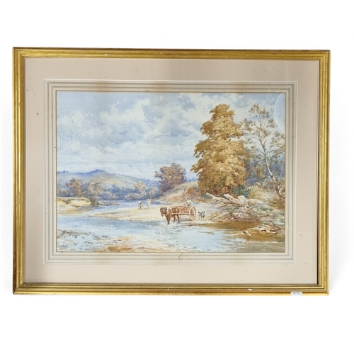 29 - A group of original art work to include . A 20th Century Watercolour of Trees, signed LL Declan Hand... 