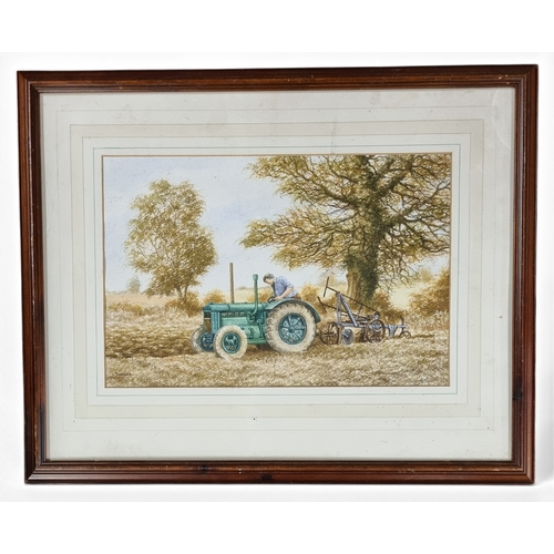 29 - A group of original art work to include . A 20th Century Watercolour of Trees, signed LL Declan Hand... 
