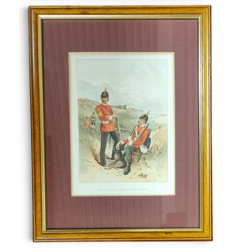1 - Two 19th Century Coloured Engravings/Prints of Military Men.
42 x 32 cm approx.