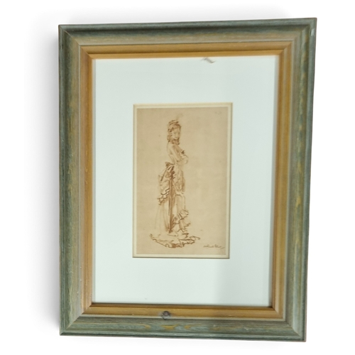75 - Lea Moore. A 20th Century Engraving of a nude Woman along with another after William Russell Flint. ... 