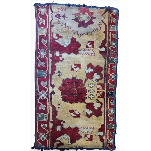 120 - Three multi coloured Rugs. 85 x 53 cm approx.