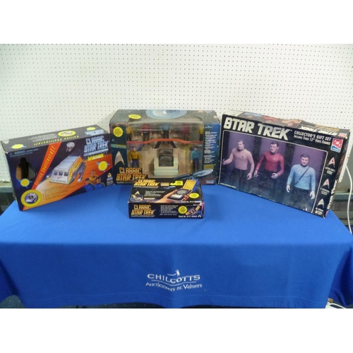 Star Trek A boxed Playmates Classic Collector Figure Set stock no. 6090 together with an AMT ERTL