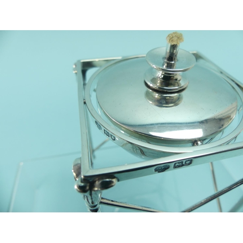 70 - An Edwardian silver Table Lighter, by Goldsmiths and Silversmiths Co., hallmarked London, 1909, the ... 