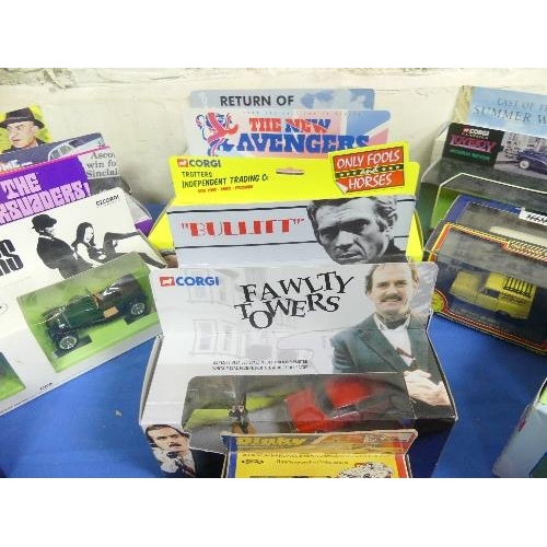 581 - A collection of Corgi TV Series Models, including CC99111 Only Fools and Horses, 04441 Italian Job, ... 
