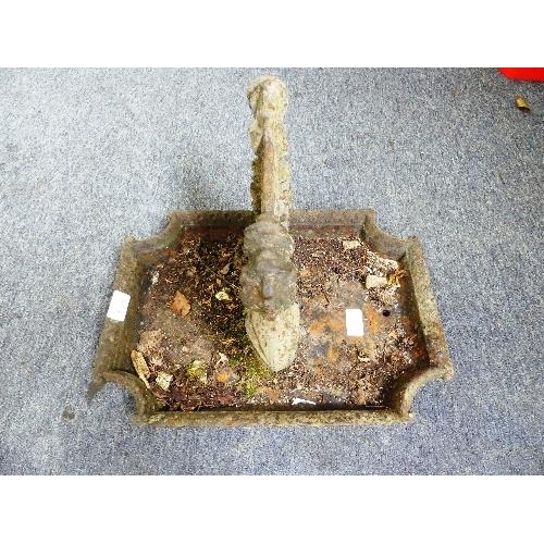 122A - A substantial Victorian cast iron Boot scraper, in the form of a lyre, 16in (41cm) wide x 12in (30.5... 