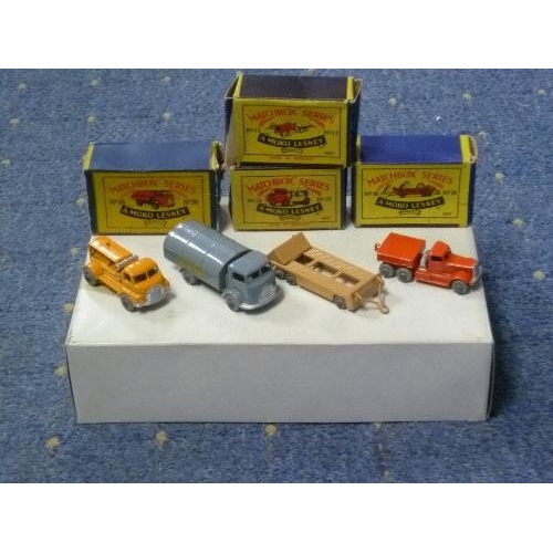 219 - A boxed Britains No. 2064, 155mm Gun, together with four boxed Lesney Matchbox diecast toys, no.'s 1... 