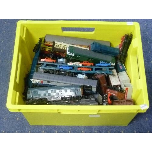 224 - A large collection of Hornby OO gauge, including locomotives, tenders, carriage, track, mostly unbox... 