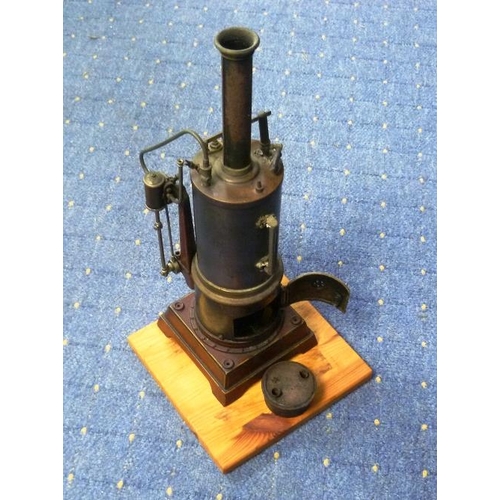 237 - A Carette model Steam Engine, circa 1912, with water-glass and steam whistle, 15½in (39.25cm) high, ... 