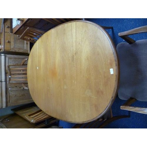 318 - A mid 20thC G-Plan teak extending Dining Table, together with six G-Plan dining chairs, including tw... 