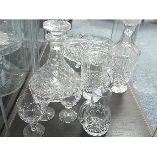 64A - A quantity of Waterford Crystal Tramore pattern, twenty-five pieces including wine glasses, hock gla... 