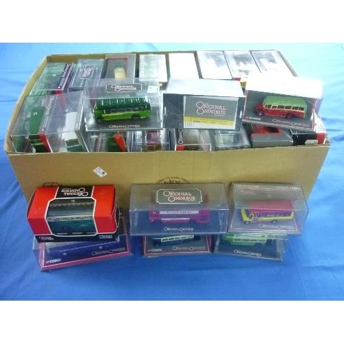 594 - A large collection of Corgi 'The Original Omnibus Company' diecast Models, 1:76 scale, limited editi... 