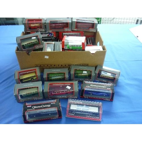 596 - A large collection of Corgi 'The Original Omnibus Company' diecast Models, 1:76 scale, including som... 