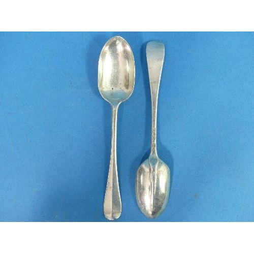 60 - A set of five George V silver Teaspoons, by Josiah Williams & Co., hallmarked London, 1916, Hanovari... 