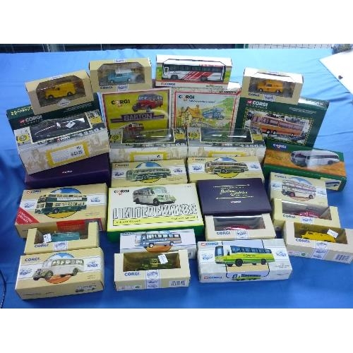 600 - A collection of Corgi die-cast Models, including C82 'We're on the Move', D41/1 Barton, D949/24 Bedf... 