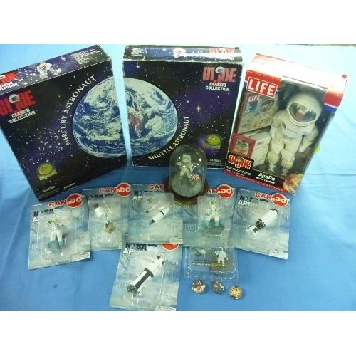 655 - Two Hasbro GI Joe Classic Collection Astronaut Figures; 'Mercury Astronaut' and 'Shuttle Astronaut',... 