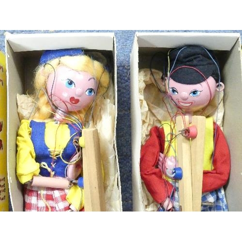 639 - Two Pelham Standard Puppets, Dutch Boy and Dutch Girl, both boxed. puppets and boxes in good conditi... 