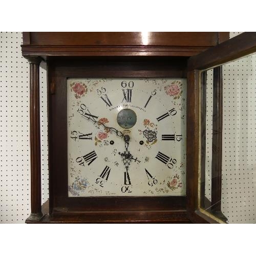 460 - A 19th century oak 8-day Longcase Clock, signed Gillet & Co., Manchester, the 13in (33cm) square dia... 